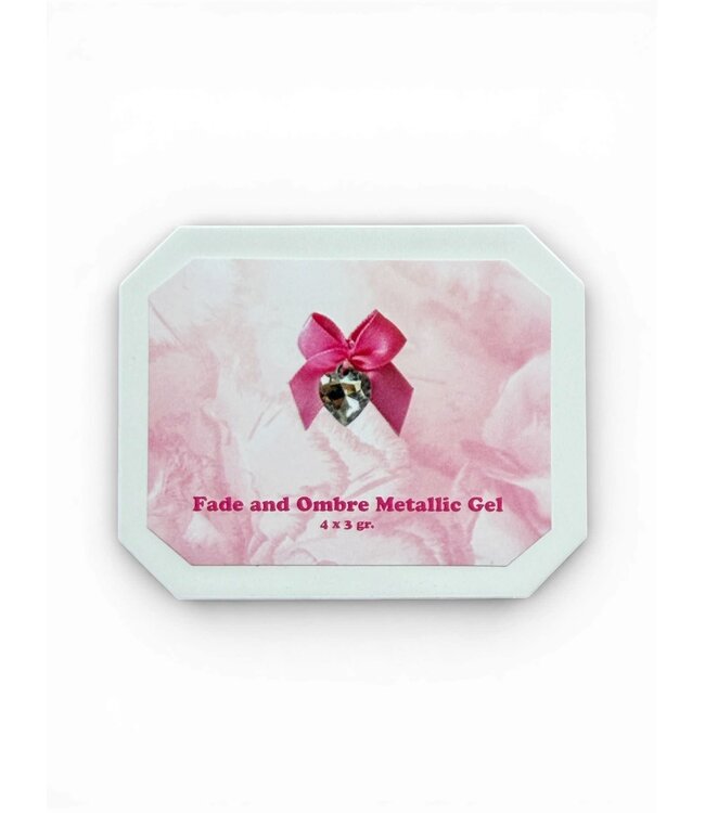 Fade & Ombre Metallic Gel Box 4 x 3 g.