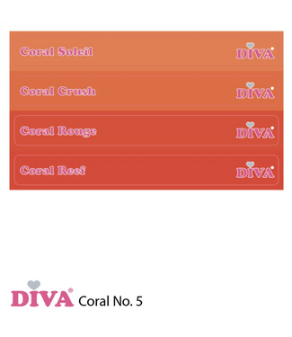 Diva Colorpop Stickers Coral No.5