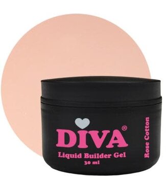 Diva Liquid Builder Gel Rose Cotton 30 ml.