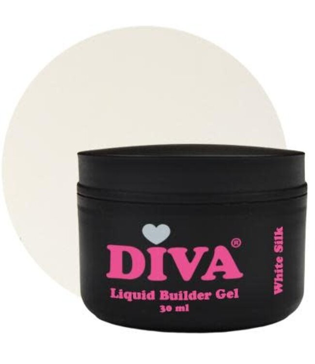 Diva Liquid Builder Gel White Silk 30 ml.