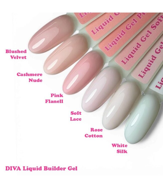 Liquid Builder Gel White Silk 30 ml.