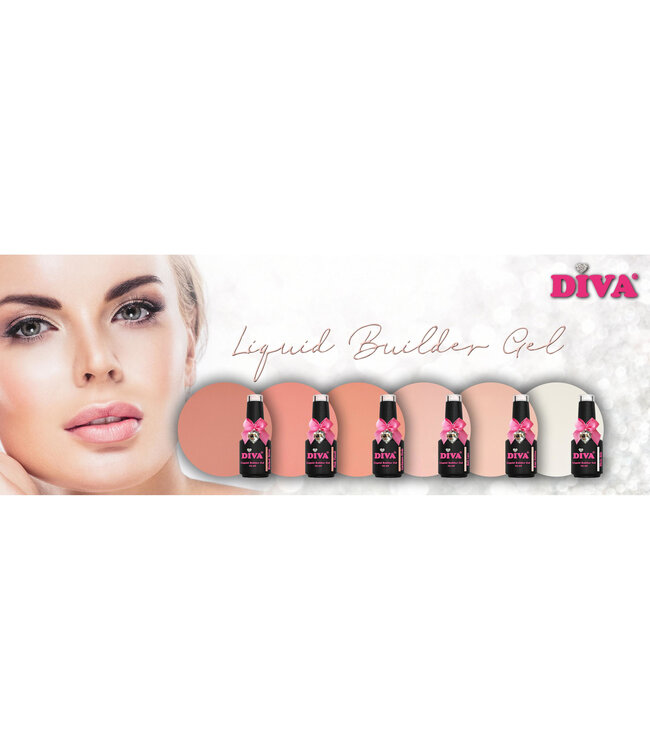 Liquid Builder Gel Collection 6x 15 ml. + gratis Colorpop Stickers en Fineliner Long