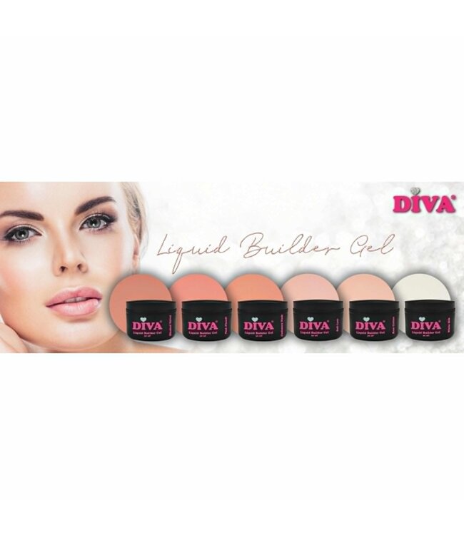 Liquid Builder Gel Collection 6x 30 ml. + gratis Colorpop Stickers en Fineliner Long