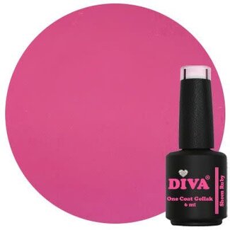 Diva 326 One Coat Gellak Sheen Ruby 6 ml.