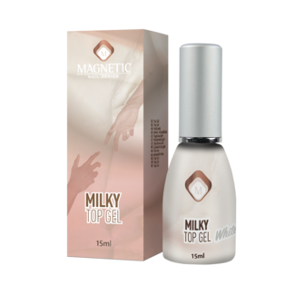 Magnetic Milky Top Gel White 15 ml.