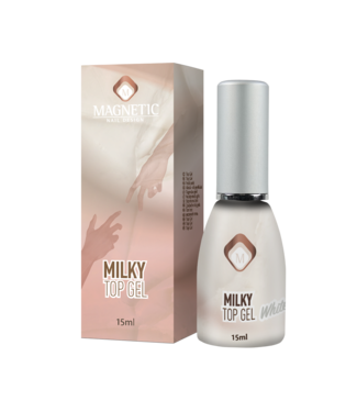 Magnetic Milky Top Gel White 15 ml.