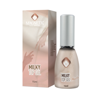 Magnetic Milky Top Gel Nude 15 ml.