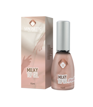 Magnetic Milky Top Gel Pink 15 ml.