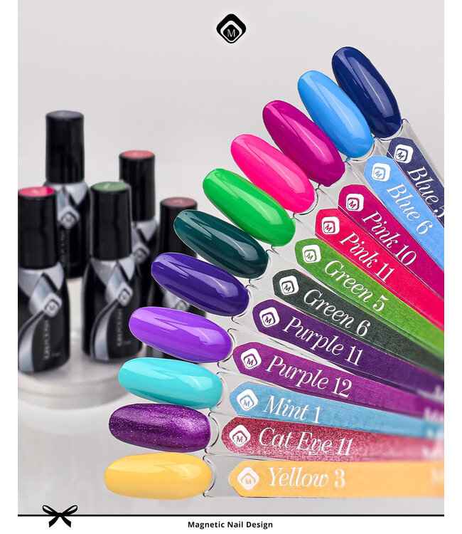 Set 11 Gelpolish Kleuren (juni 2026) + gratis Stickervel