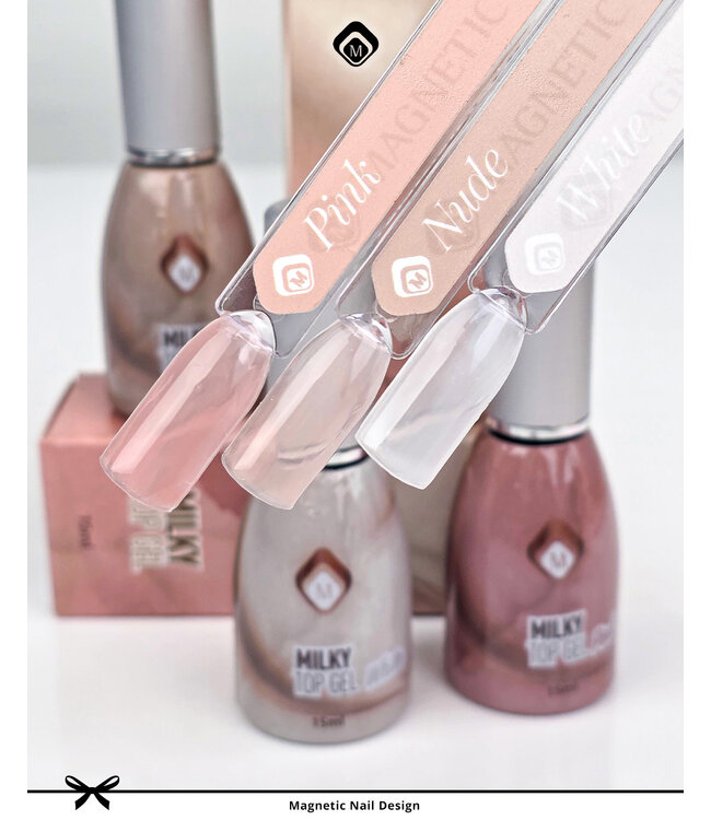 Set Milky Top Gels, 3 stuks + gratis Stickervel