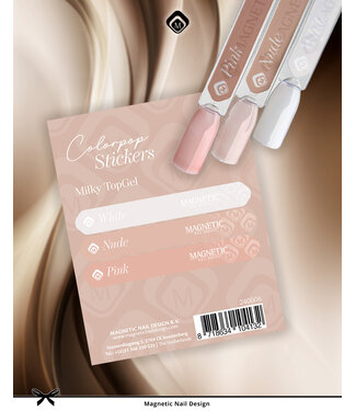 Magnetic Stickervel Milky Top Gels 104026 t/m 104028