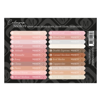 Magnetic Stickervel Blushes 231401 t/m 231425