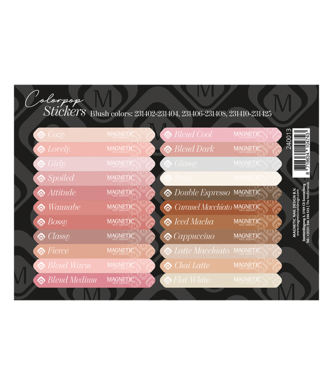 Magnetic Stickervel Blushes 231401 t/m 231425