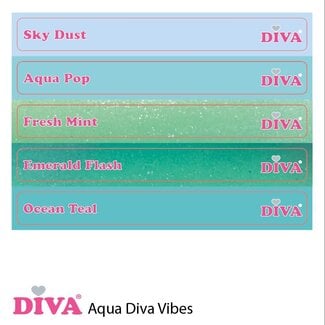 Diva Colorpop Stickers Aqua Diva Vibes