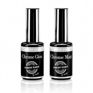 Urban Nails Chrome Top Gel Duo Gloss en Matt 2x 8 gr.