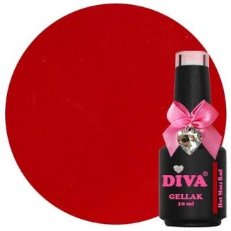 Diva 306 Gellak Hot Mess Red 10 ml.