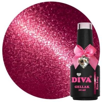 Diva 351 Gellak Cat Eye Kiss Ruby 10 ml.