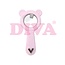 Diva Bear Round Magneet