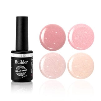 Urban Nails Blush in the City Builder in a Bottle Collection 4x 8 gr.