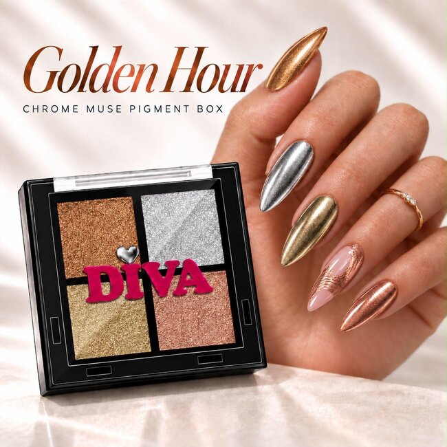 Golden Hour Chrome Pigment Palette
