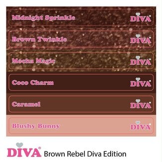 Diva Colorpop Stickers Brown Rebel Diva Edition