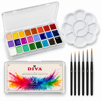 Diva Compleet Aquarel Nail Art Set