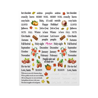 Moyra Moyra Matrica Sticker 19 Tekst Herfst