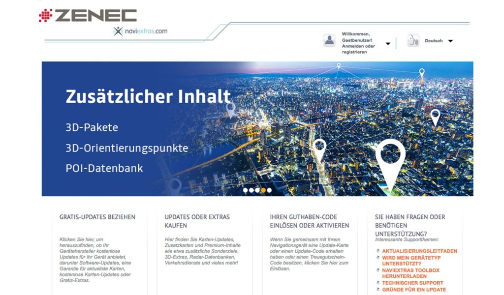 Zenec ZENEC Navigationssoftware Z-EMAP76MH-TT3 passend für Z-E3776