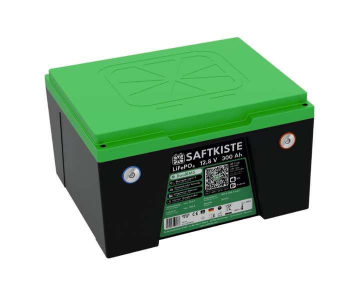 SAFTKISTE  Saftkiste 300 - 300 Ah - Premium LiFePO4-Batterien mit Bluetooth und integriertem LTE-Modul für Fernzugriff