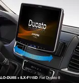 ALPINE ALPINE iLX-F115DU8 | für FIAT Ducato 8 Autoradio mit schwenkbarem 11-Zoll-Touchscreen, DAB+, 1-DIN Einbaugehäuse, Wireless Apple Carplay und Android Auto Unterstützung