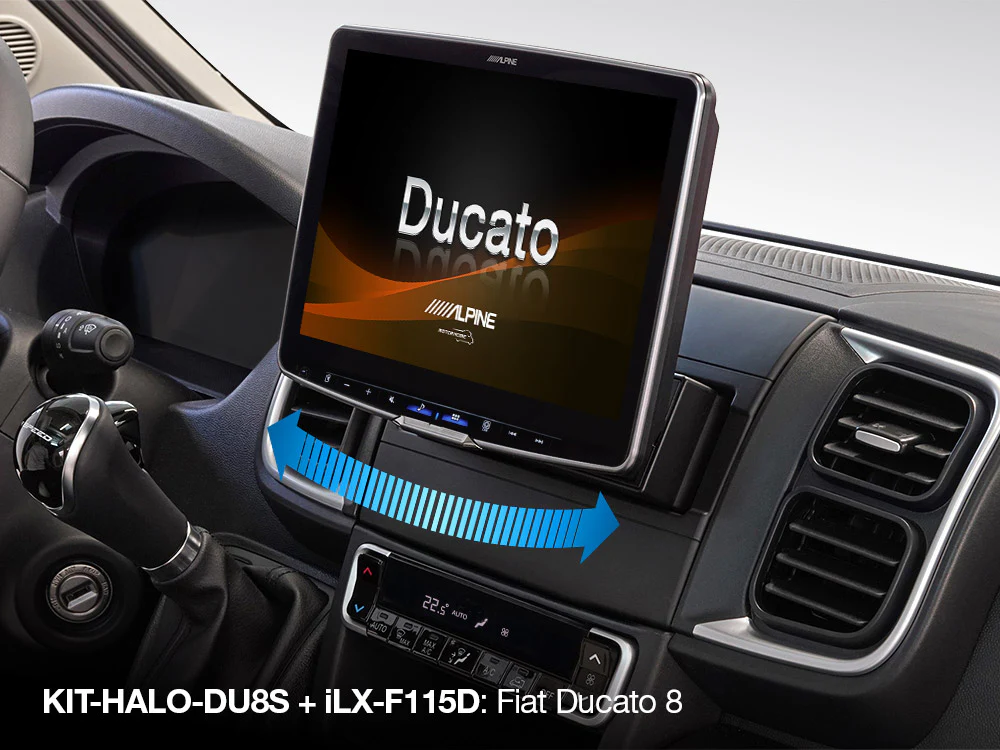 ALPINE ALPINE iLX-F115DU8 | für FIAT Ducato 8 Autoradio mit schwenkbarem 11-Zoll-Touchscreen, DAB+, 1-DIN Einbaugehäuse, Wireless Apple Carplay und Android Auto Unterstützung