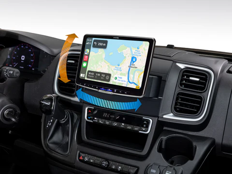 ALPINE ALPINE iLX-F115DU8 | für FIAT Ducato 8 Autoradio mit schwenkbarem 11-Zoll-Touchscreen, DAB+, 1-DIN Einbaugehäuse, Wireless Apple Carplay und Android Auto Unterstützung