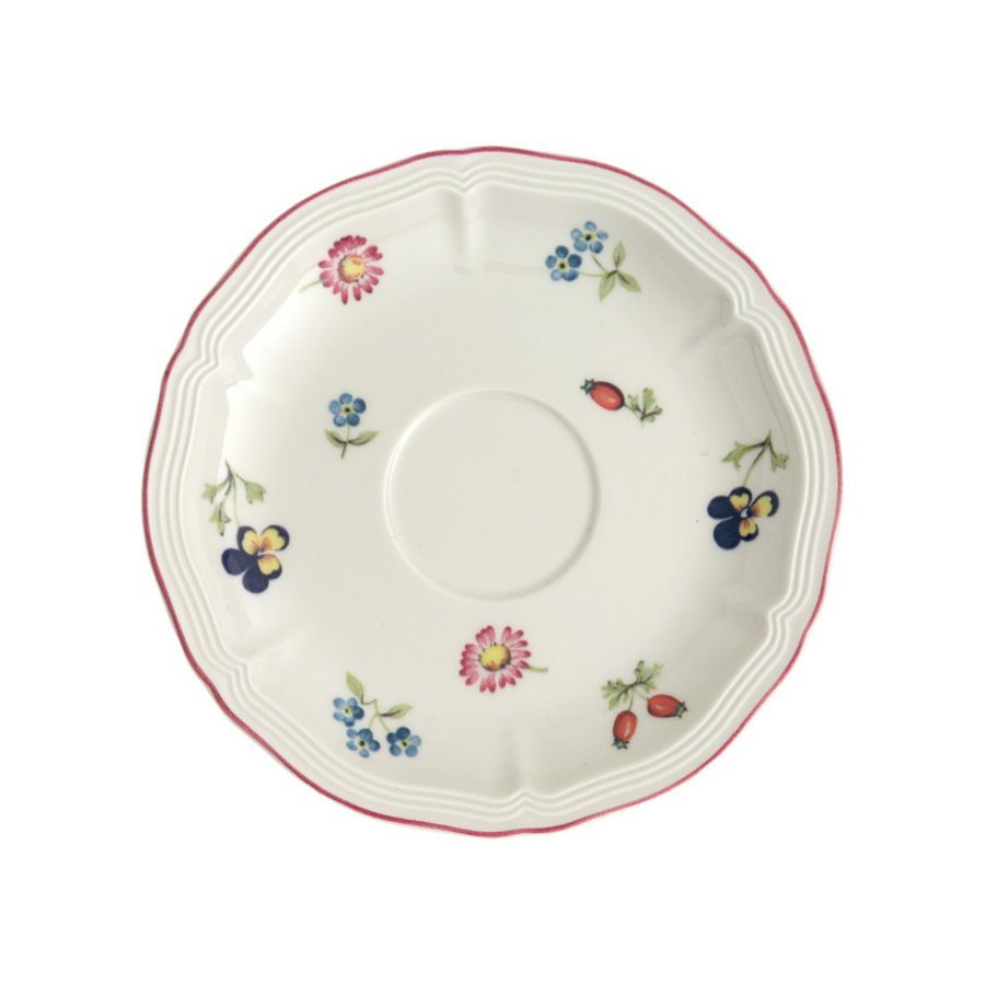 Schoteltje / Ondertas voor koffiekop of theekop Petite Fleur 15 cm-1