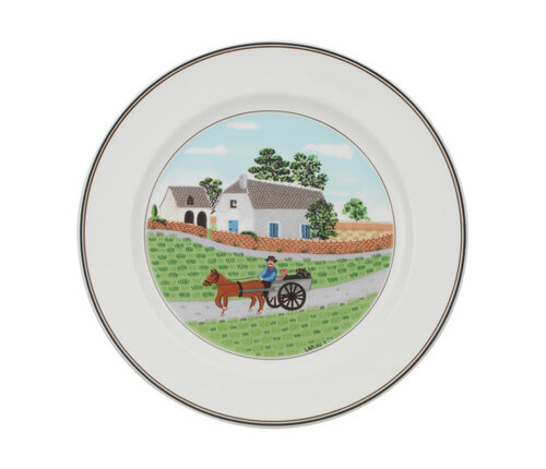 Villeroy & Boch Plat bord Design Naif (motief Boer)   Villeroy & Boch Plat bord Design Naif (motief Boer)