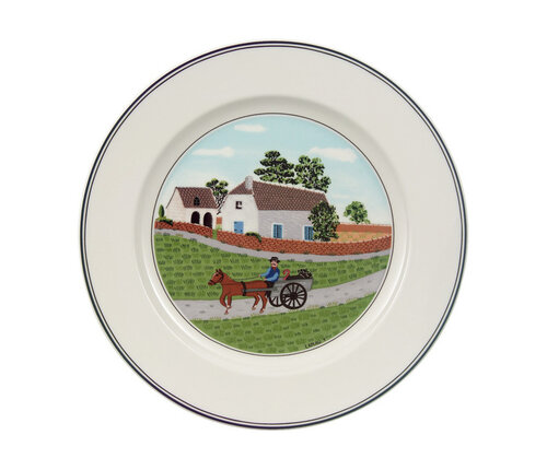 Villeroy & Boch Dessertbord Design Naif (motief Boer)   Villeroy & Boch Dessertbord Design Naif (motief Boer)
