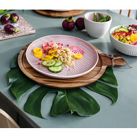 thumb-Plat bord Leaf It's my match - wit 24 cm-4