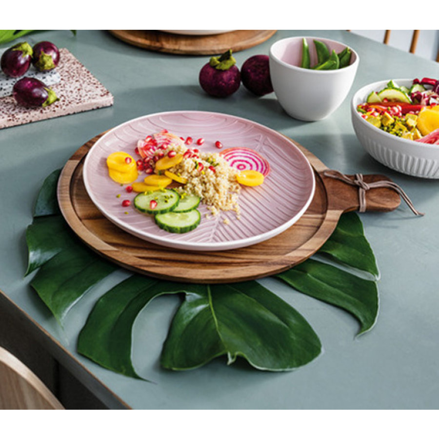 Plat bord Leaf It's my match - wit 24 cm-4