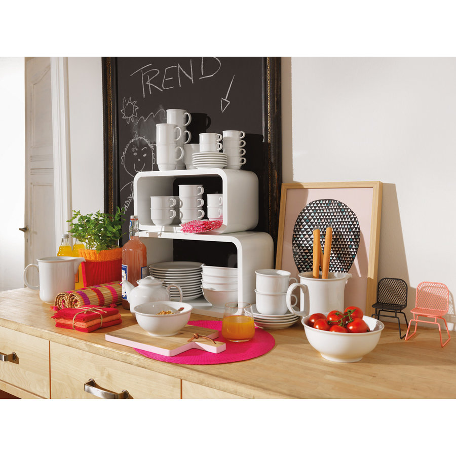 Plat bord Trend wit 26 cm-2