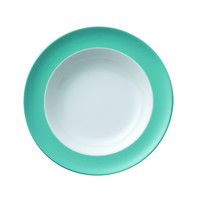 Diep bord Sunny Day  Turquoise  23 cm