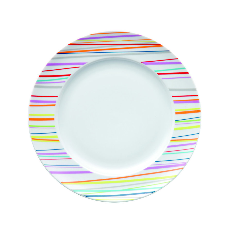 Plat bord Sunny Day Stripes Rose 27 cm-1