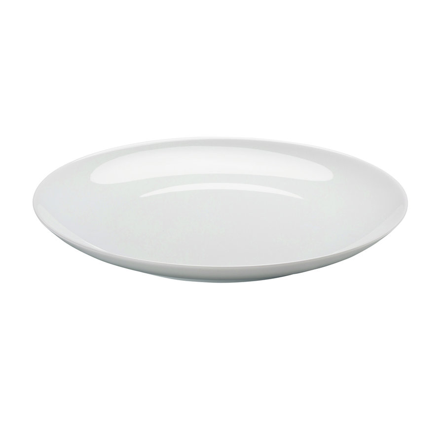 Plat bord Cucina wit 26 cm coupevorm-1