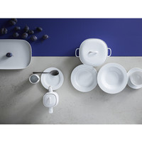 thumb-Presentatiebord Plaatsbord Moon wit 31 cm-2