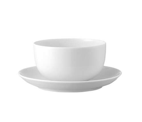 Rosenthal Sauskom op schotel Moon wit 45 cl   Rosenthal Sauskom op schotel Moon wit 45 cl