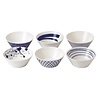 Set 6 bowls Pacific Blue 15 cm