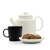 thumb-Schotel / Ondertas voor koffiekop Teema wit 15 cm-3