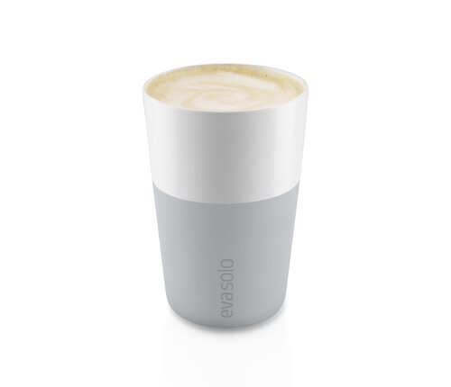 Eva Solo Set van 2 café au lait bekers 36 cl marble grey   Eva Solo Set van 2 café au lait bekers 36 cl marble grey