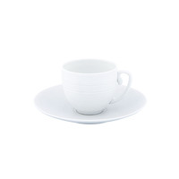 thumb-Schoteltje / Ondertas voor koffiekop Coquet Hémisphère wit-1