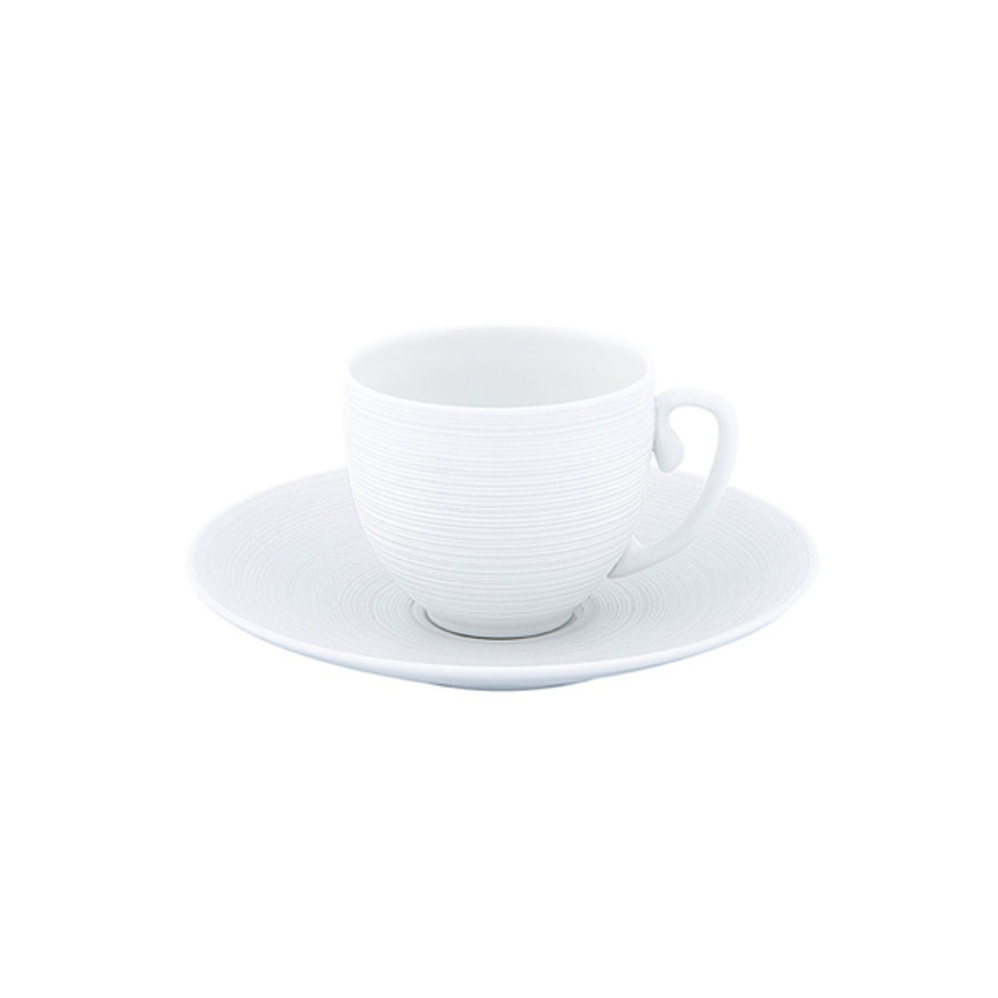 Schoteltje / Ondertas voor koffiekop Coquet Hémisphère wit-1