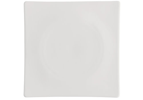  Rosenthal Plat bord crèmekleurig vierkant Jade 27 cm, porselein 