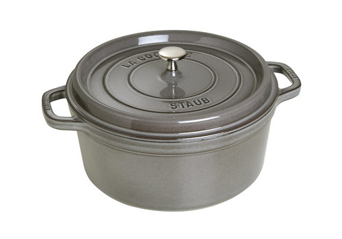  Staub Ronde cocotte gietijzer Staub 28 cm 6,7 L grafietgrijs 